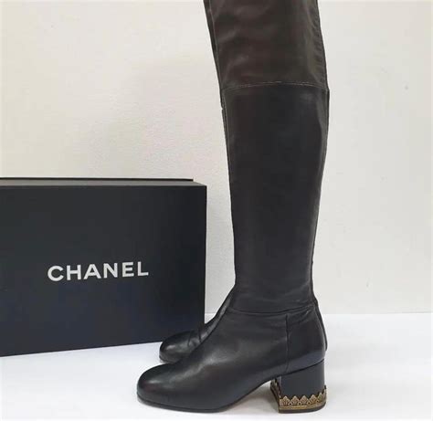 chanel over the knee boot dupe|knee high chanel boots.